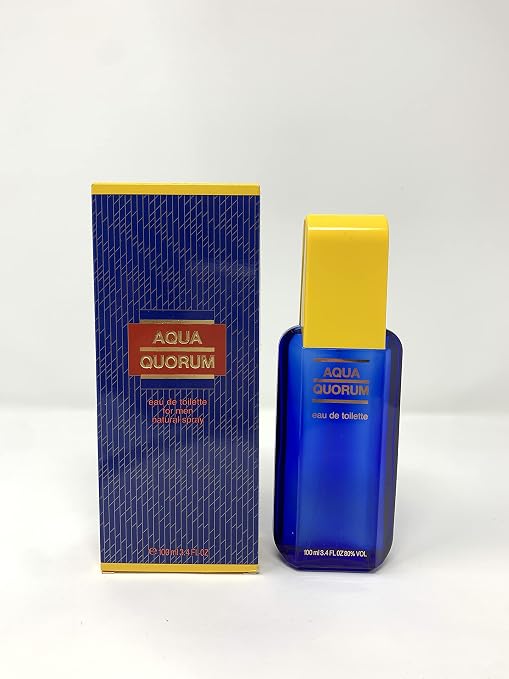 Antonio Puig Aqua Quorum Eau de Toilette for Men | Fresh Aromatic Cologne Spray | 3.4 oz