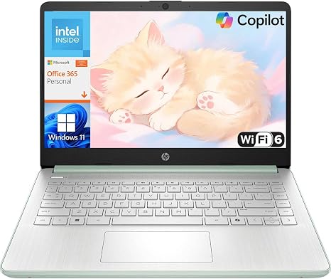 HP Essential Laptop 2026, Intel CPU, 128GB Storage, Office 365, Windows 11