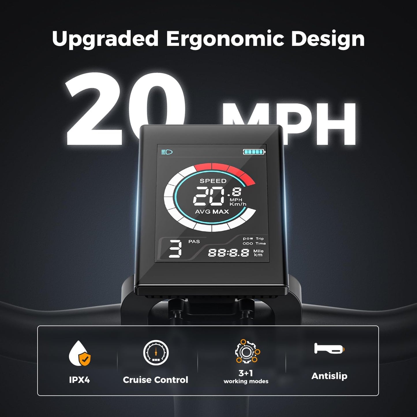 EB5 Electric Bike for Adults 26" tire with 1000W Peak Motor