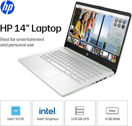 HP Laptop 2026 Student Business, Copilot AI+Office 365, 128GB UFS Intel CPU