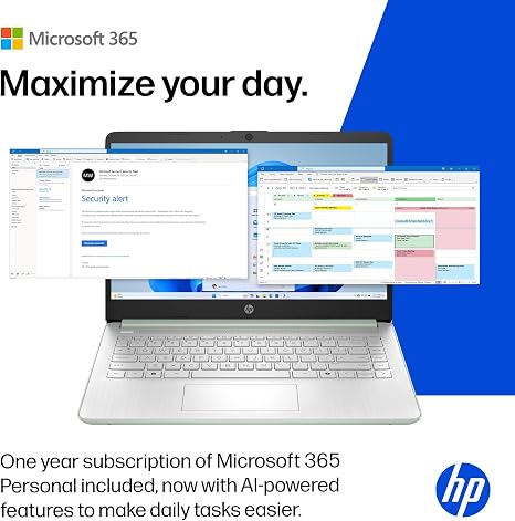 HP Laptop 2026 Student Business, Copilot AI+Office 365, 128GB UFS Intel CPU