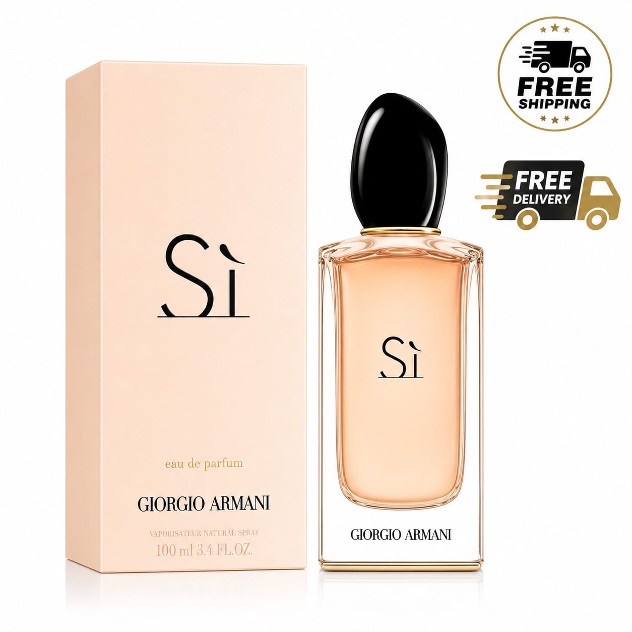 Giorgio Armani Sì Eau de Parfum for Women 3.4 oz / 100ml New Sealed