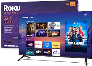 Roku 55-Inch Select Series Smart TV 2026-4K QLED TV - Roku TV