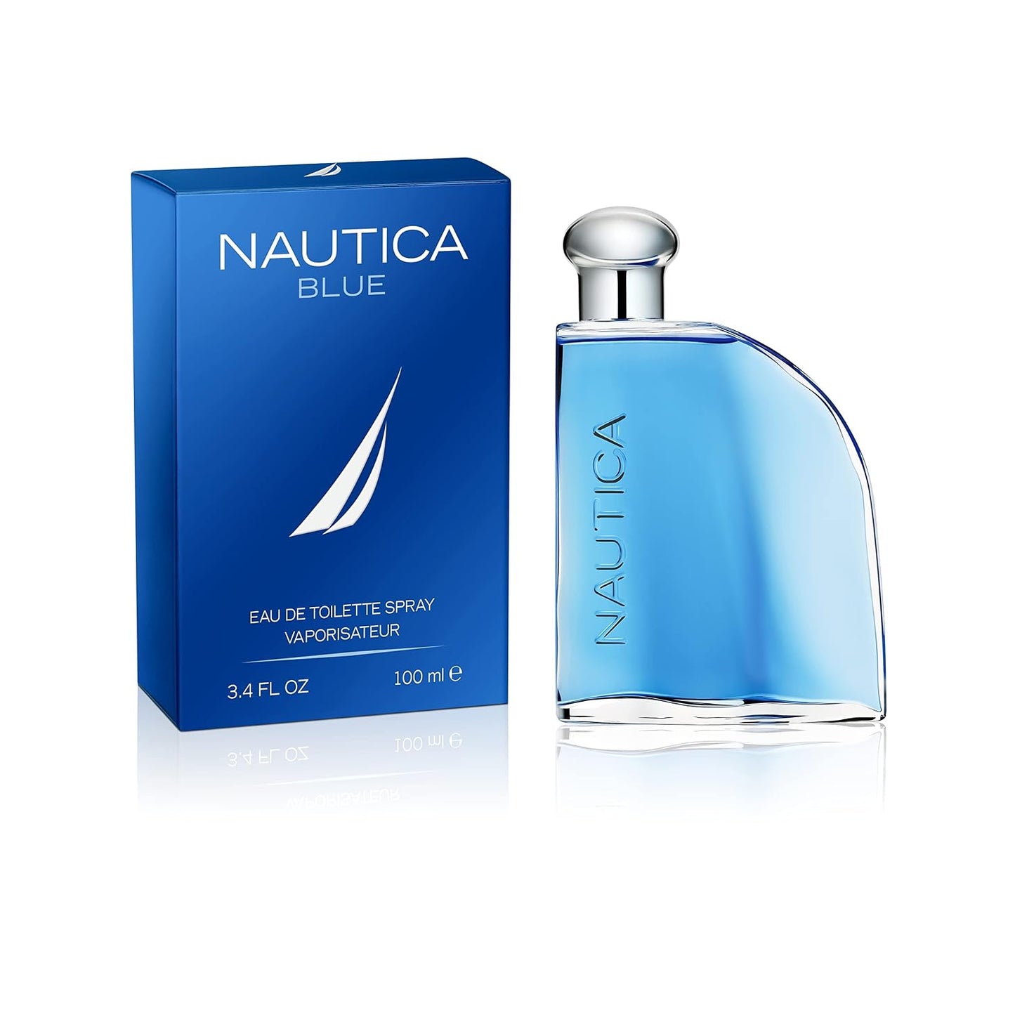 Nautica Blue Eau de Toilette for Men | Fresh Aquatic Cologne Spray | 3.4 Fl Oz